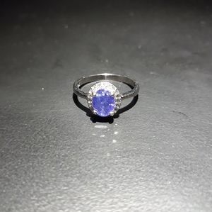 Free: Tanzanite Halo Ring F10